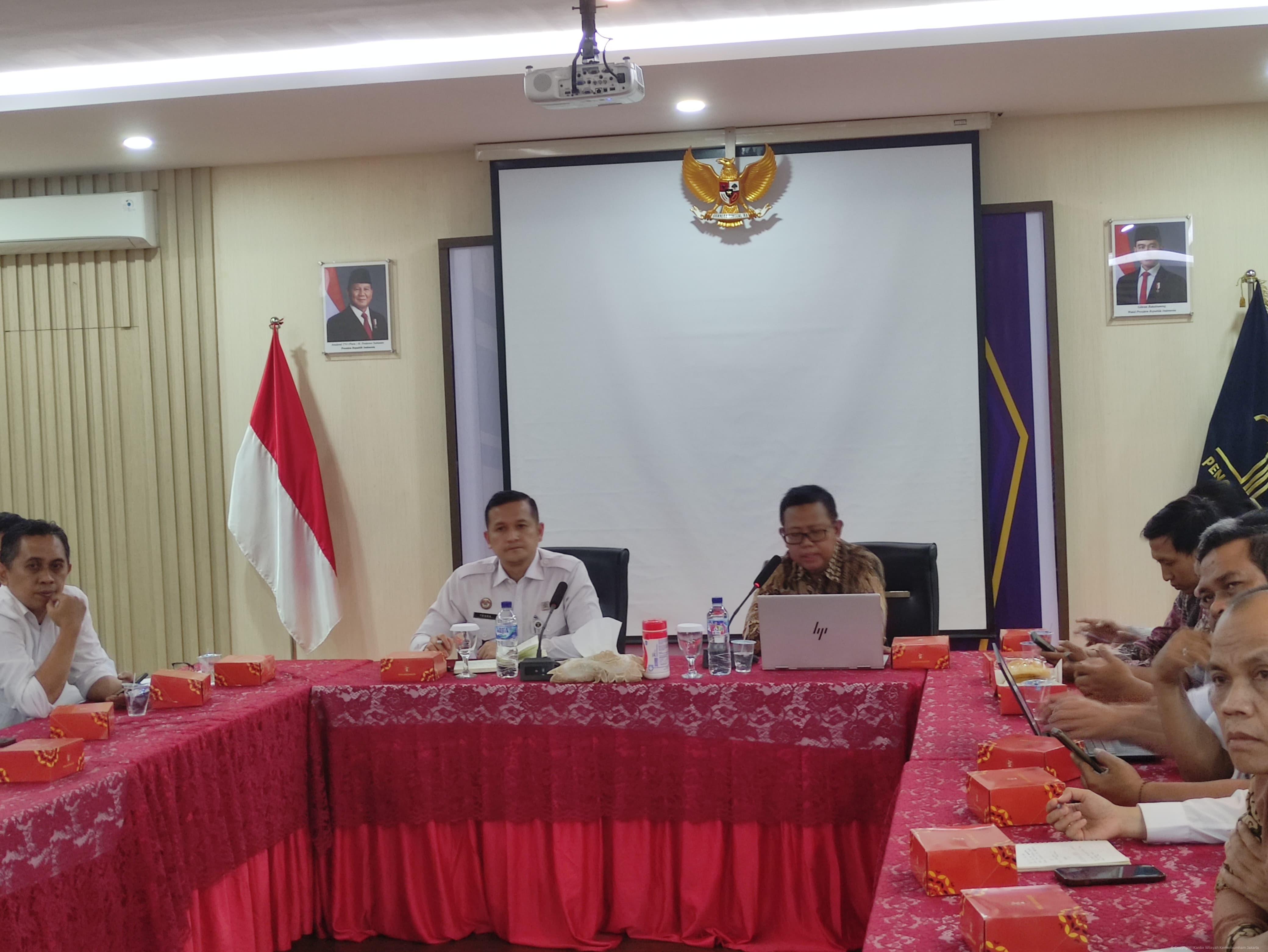 Kanwil Kementerian Hukum DK Jakarta Gelar FGD Bahas Implementasi Permenkumham Nomor 4 Tahun 2021